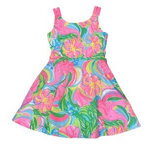 Lilly Pulitzer Charlie Sun Dress So A Peeling Girls Size 10 Fit & Flare Bright P